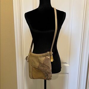 Stylish Gold Crossbody Bag with embellishments